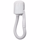 Immagine di Asciugacapelli elettrico da parete MEDIAL YUL TUBO in abs con tubo colore bianco