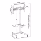 Immagine di Supporto per tv 37-70 con ruote