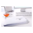 Immagine di Etichette adesive bianche in carta ecologica, 63,5x33,9mm, 24 etichette per foglio, 15 fogli