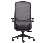 Immagine di Sedia semidirezionale TAYCAN schienale in rete braccioli ribaltabili nera