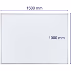 Immagine di Lavagna bianca magnetica in acciaio 150x100 cm