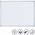 Immagine di Lavagna bianca magnetica in acciaio 150x100 cm