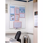 Immagine di Lavagna bianca magnetica in acciaio 150x100 cm