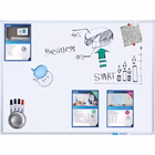 Immagine di Lavagna bianca magnetica in acciaio 180x120 cm