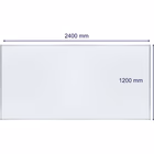 Immagine di Lavagna bianca magnetica in acciaio 240x120 cm