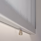 Immagine di Bacheca vetrina magnetica bianca per esterni cm 53x70