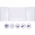 Immagine di Lavagna magnetica pieghevole in acciaio salvaspazio 150x100 cm