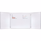 Immagine di Lavagna magnetica pieghevole in acciaio salvaspazio 150x100 cm