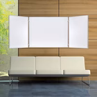 Immagine di Lavagna magnetica pieghevole in acciaio salvaspazio 150x100 cm