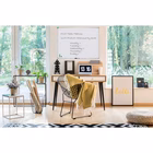 Immagine di Lavagna magnetica cancellabile in acciaio cornice alluminio anodizzato, ecolabel, 90x60 cm, argento