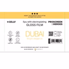 Immagine di Proteggi schermo pellicola protettiva pet CELLY PROFILMPRO GLOSSY - Glossy Film 10 pcs - DUBAI PR P