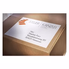 Immagine di Etichette adesive bianche in carta ecologica, 199,6x289,1mm, 1 etichetta per foglio, 15 fogli