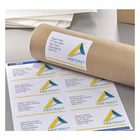 Immagine di Etichette adesive bianche in carta ecologica, 199,6x289,1mm, 1 etichetta per foglio, 15 fogli