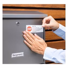 Immagine di Etichette adesive in poliestere bianco extra resistente, 99,1x139mm, 4 etichette per foglio, 20 ff