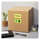 Immagine di Etichette adesive giallo fluo in carta certificata FSC®, 99,1x67,7mm, 8 etichette per foglio, 70 ff