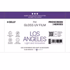 Immagine di Proteggi schermo pellicola protettiva pet CELLY PROFILMPRO GLOSSY UV - Glossy UV Film 10 pcs - LOS P