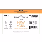 Immagine di Proteggi schermo pellicola protettiva tpu CELLY PROFILMPRO PRIVACY GLOSSY - Privacy Glossy Film 5 PR