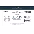 Immagine di Proteggi schermo pellicola protettiva tpu CELLY PROFILMPRO PRIVACY MATTE - Privacy Matte Film 5 pc P
