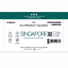 Immagine di Proteggi schermo pellicola protettiva pet CELLY PROFILMPRO GLOSSY UV - Privacy Glossy UV Film 5 pc P
