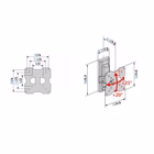 Immagine di Staffa muro flatstyle ftr 100