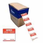 Immagine di Etichette alimentari AVERY giornaliere (mercoledì) 25x25 mm colore rosso