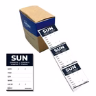 Immagine di Etichette alimentari AVERY giornaliere (domenica) 40x56 mm colore nero