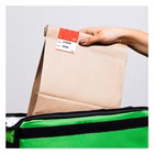 Immagine di Etichette sigillo antimanomissione AVERY 40x95 mm colore rosso - rotolo da 250 etichette