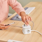 Immagine di Multipresa FELLOWES Power Cube tipo F colore bianco