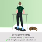 Immagine di Pedana oscillante LEITZ ERGO ACTIVE colore grigio scuro