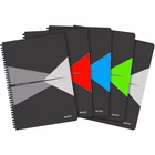 Immagine di Blocco notes LEITZ OFFICE spiralato A4 quadretti colori assortiti