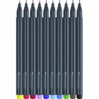 Immagine di Pennarello FABER CASTELL GRIP FINEPEN astuccio 10 colori assortiti