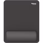 Immagine di Tappetino mouse con poggiapolsi FELLOWES Breyta con microban colore nero