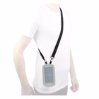 Immagine di Cellulare materiale riciclato nero MOBILIS Tracolla base con 4 anelli morbidi MBL-001048