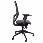 Immagine di Sedia operativa ARIA braccioli regolabili schienale rete e sedile in tessuto colore grigio