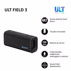 Immagine di Cassa per Smartphone/Tablet/Mp3 si nero SONY ULT FIELD 3 SRSULT30B.CE7