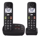 Immagine di Telefono cordless digitale PANASONIC CORDLESS TGU132 TASTI GRANDI SEGRETERIA DUO KX-TGU132EXB