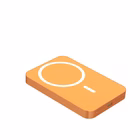 Immagine di Power bank CELLY MAGPBMATCH5OR - 15W Wireless Powerbank 5000 mAh LE MAGPBMATCH5OR