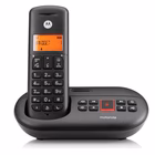 Immagine di Telefono cordless digitale MOTOROLA CORDLESS E211 NERO SEGRETERIA 107E211