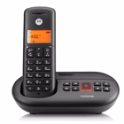 Immagine di Telefono cordless digitale MOTOROLA CORDLESS E211 NERO SEGRETERIA 107E211