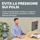 Immagine di Mousepad poggiapolsi breyta grigio