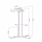 Immagine di Supp da pavimento per tablet 9-10