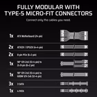 Immagine di Alimentatore per PC 850 w CORSAIR RM850x SHIFT CP-9020299-EU