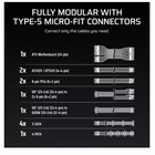Immagine di Alimentatore per PC 1.000 w CORSAIR RM1000x SHIFT CP-9020300-EU