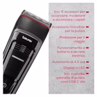 Immagine di Tagliacapelli a batterie nero BEURER MN5X