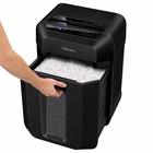 Immagine di Distruggidocumenti a frammenti FELLOWES AUTOMAX 80M livello sicurezza P-4 colore nero