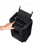 Immagine di Distruggidocumenti a frammenti FELLOWES AUTOMAX 80M livello sicurezza P-4 colore nero