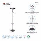 Immagine di Appendiabiti da terra CHROMY cromato e nero