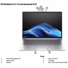 Immagine di Notebook 14" HP EliteBook 6 G1i 14 VPRO D76K7ET