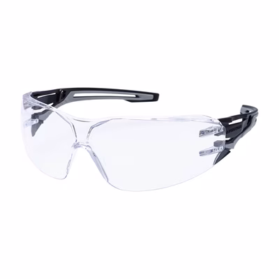 Immagine di Anthracite wraparound safety glasses PORTWEST PR01 colore Clear
