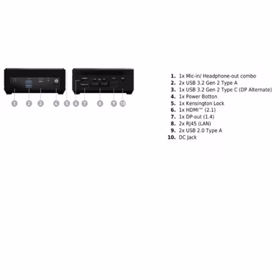 Immagine di Pc Desktop intel pentium 128GB MSI CUBI N ADL S-288EU 9S6-B0A921-288
